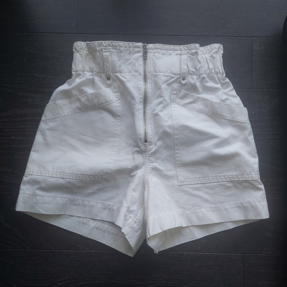 Banana Republic high waisted white Denim shorts